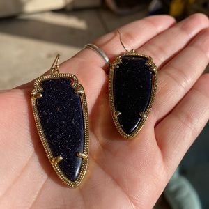 Kendra Scott Blue Goldstone Skylar Earrings